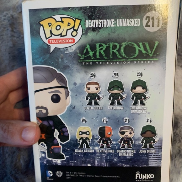 Funko Pop Arrow Deathstroke Unmasked 211 figure - Picture 8 of 8